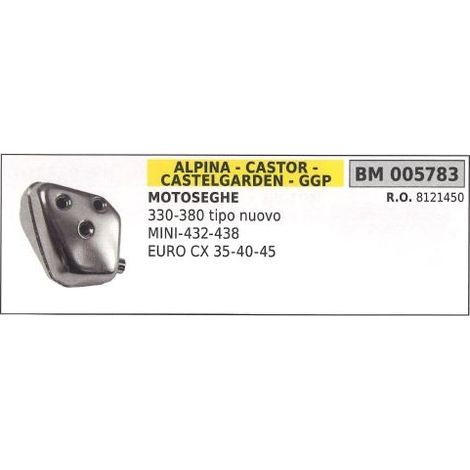 ALPINA Schalldämpfer Kettensäge 330 380 neuer Typ mini 432 438 euro CX 35 40 005783