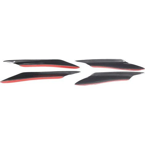 4 Pièces Spoiler Avant Universel Bandeau Pare-Choc Lèvre Déflecteur Style Carbone Kit Carrosserie Extérieur Auto (1/5)