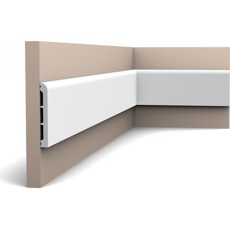 Zócalo Orac Decor SX184 AXXENT CASCADE Zócalo Multifuncional Elemento decorativo para pared diseño moderno blanco 2 m (1/4)