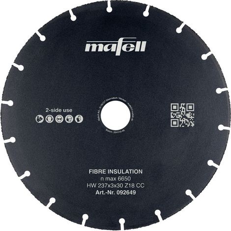 Mafell Sägeblatt KSB-FI HW 237 x 3 x 30 mm Z18 CC Fibre Insulation 092649 (1/4)