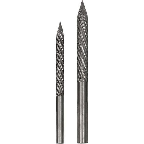 Confezione da 2 punte per riparazione pneumatici multi-misura, frese in carburo, toppe per taglierine, tagliafili, alesatore, punta da trapano da 6 mm e 8 mm (1/4)