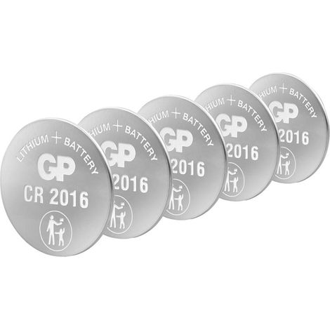 Gp Batteries Blister 5 Batterie Litio a Bottone CR2016 (1/5)
