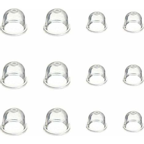 Accessoires de Carburateur 12 Pièces Carburateur Pompe Ampoule 19 mm et 22 mm Poire Pompe Amorcage pour Debroussailleuse Souffleur Tondeuse (1/5)