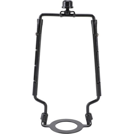 Abat-jour Support de Harpe en Fer, Kit Réglable, Design Exquis pour Tige de Lampe Standard, Base Lumineuse E26