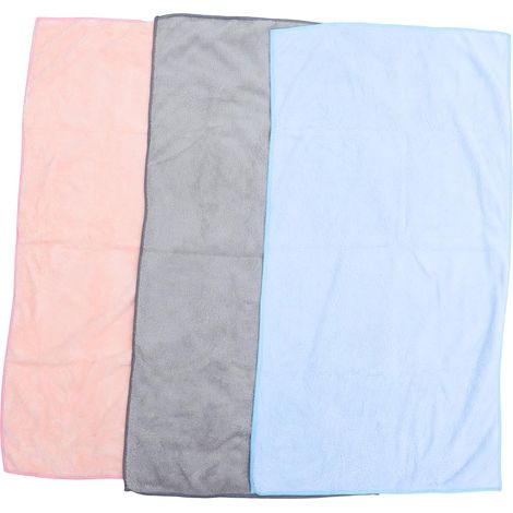 3pièces Lot de Serviettes pour Visage Mains et Cheveux Absorbantes et Douces (1/5)