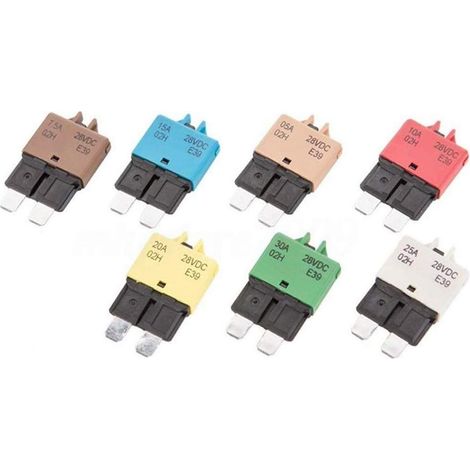 12V/24V 10A Manuel Reset moteur de voiture disjoncteur audio en ligne porte fusible lame stéréo de protection réinitialiser le fusible (1/5)