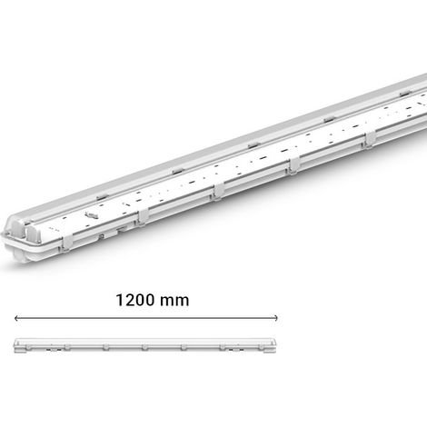 MEKONG II ETANCHE TUBE LED T8 1200 X2 PHASE NEUTRE MEME COTE MIIDEX LIGHTING 101067 (1/2)