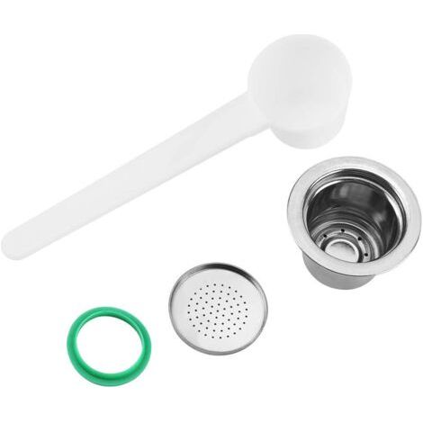 HOXILEELEO - Capsules à café rechargeables et réutilisables en acier inoxydable compatibles (1/5)