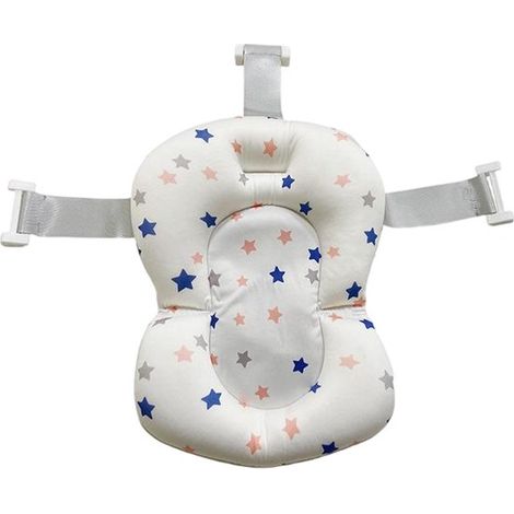 Babybadematte – Badematte für Neugeborene – rutschfeste Badematte – verstellbarer Badewannensitz – Badewannensitz für Neugeborene – 45,5 x 32,5 x 3 cm (1/5)