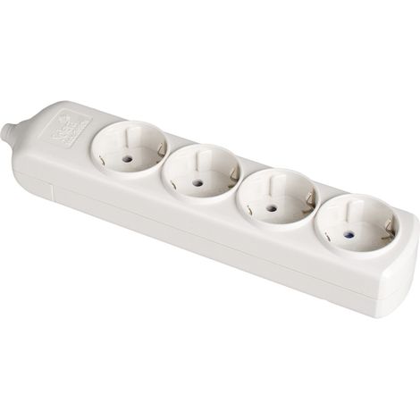 BASE BIPOLAR 4 TOMAS CON T/T LATERAL 16A 250V COLOR BLANCO SOLERA 8004 (1/2)