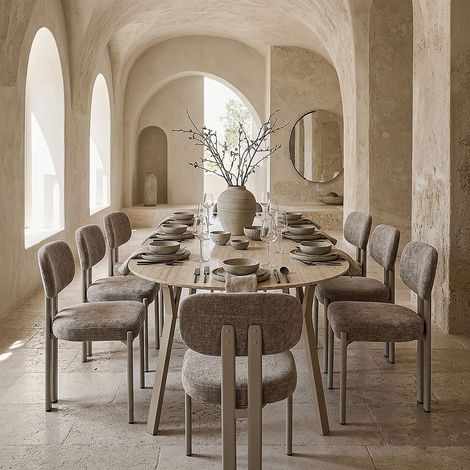 Lot de 2 Chaises - HOME DECO FACTORY - Emilia - Design - Rembourrées - Grises (1/5)