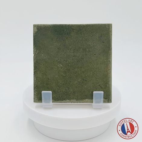 Aelle - carrelage sol / mur effet zellige bejmat vert 10x10 cm mate ARGILE KAKHI - Vendu par boîte de 0.60 m² (1/3)