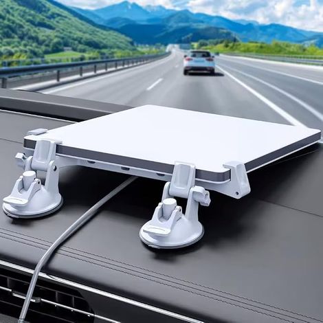 Support de Voiture pour Tableau de Bord, Kit de Montage Satellite sécurisé robuste pour Toit Solaire de Voiture, RV, Bateau et fenêtres, Facile à Installer et à démonter (1/5)