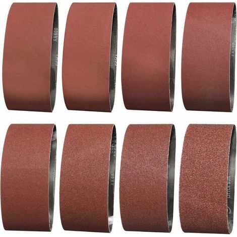 Bande abrasive - 75x457 mm - Grain 1-MHB - 14 pièces - Oxyde d'aluminium durable (1/3)