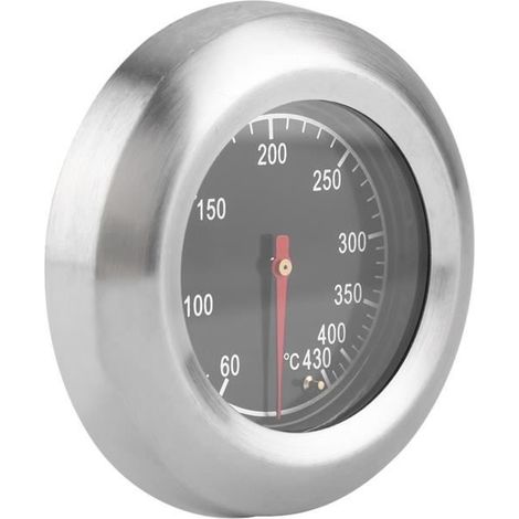 (Acier inoxydable)60-430Celsius Acier inoxydable BBQ Thermomètre Barbecue Smoker Grill Température Gauge 112314