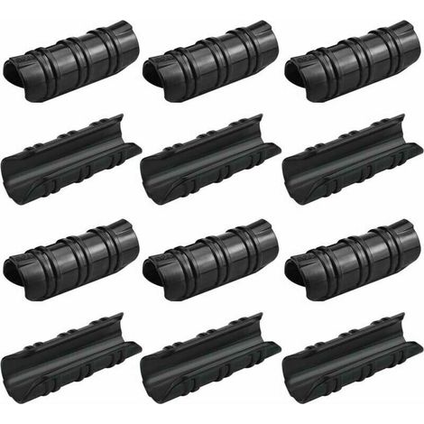 100 Pcs Serre Clips 25mm Clips Serre de Jardin Rsistance aux Tempratures Eleves Fixation Bache Serre Durable Facile a Utiliser pour Fixation Serre Bannire Tuyau Jardin Films - Noir (1/5)