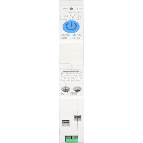 Disjoncteur intelligent pour télécommande mobile Tuya ZigBee, 230 V CA, monophasé, 40 A (1/5)