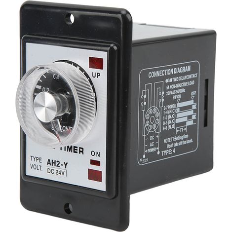 Minuterie temporisée JYIO AH2‑Y 1S 8 broches, relais à aiguille compact pour équipement d’automatisation 24 VCC (1/5)