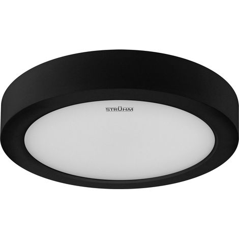Plafonnier LED rond noir EDOR Struhm 24 W CCT 3 teintes 2320 lm (1/2)