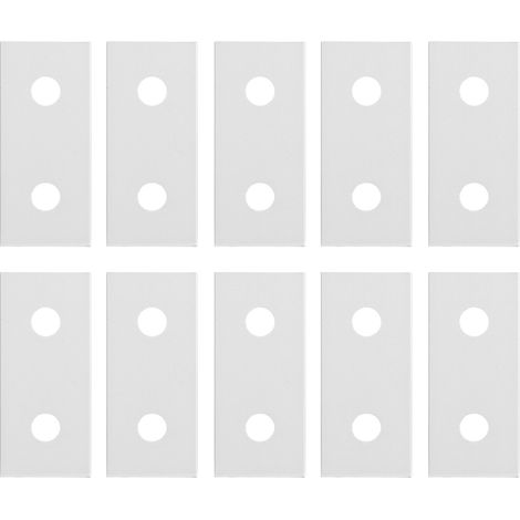 10Plaques de jonction aluminium plat renfort vertical outil connexion 2020-2 trous lot de 10 (1/5)
