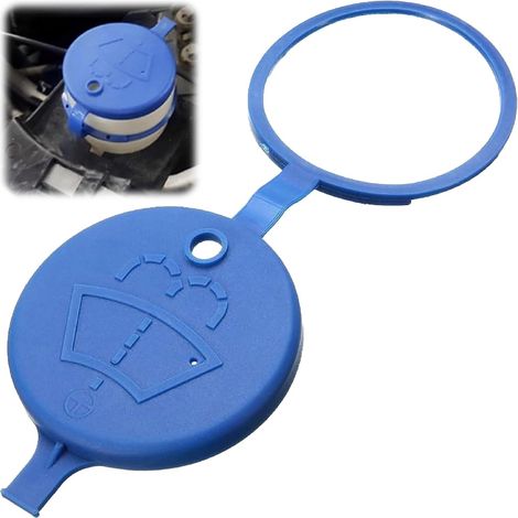 Tapón del depósito de líquido limpiaparabrisas, tapón del depósito de líquido limpiaparabrisas, tapón del depósito de combustible, tapón del limpiaparabrisas (Compatible con Peugeot 2008, 3008, 01, 30 (1/4)