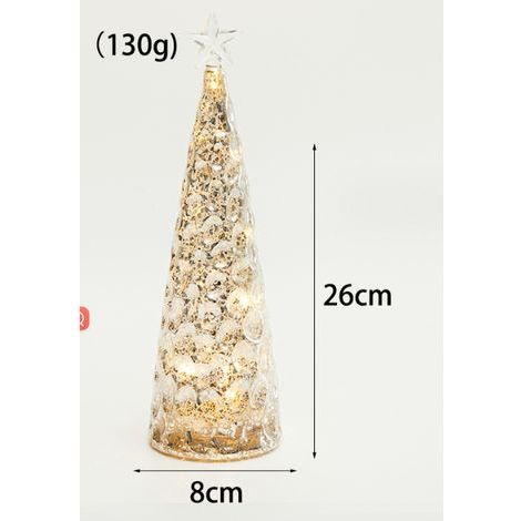 Albero artificiale in vetro mercurizzato con luci LED (1/4)