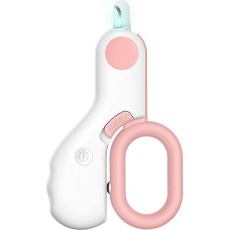 Coupe-ongles pour animaux avec éclairage LED, évite de trop couper, produit de toilettage professionnel, convient aux petits animaux de compagnie tels que les chats et les lapins. (1/5)