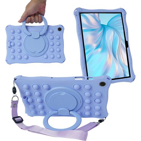 Kinderhülle für Samsung Galaxy Tab A9+, Bubble, Lila (1/4)