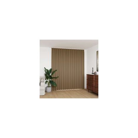 Verdunkelungsvorhang mit Haken, taupe, 290 x 245 cm - Crezuo
