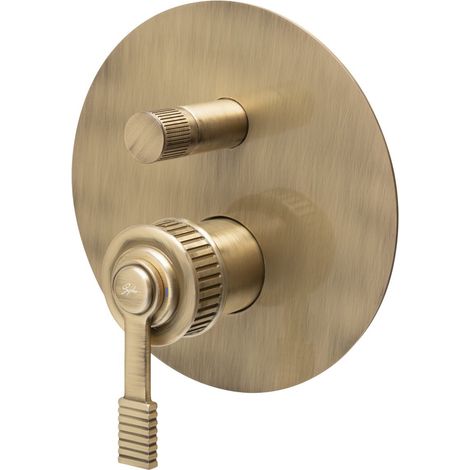 Mitigeur de douche à encastrer VERSI, 2 sorties, bronze (1/4)