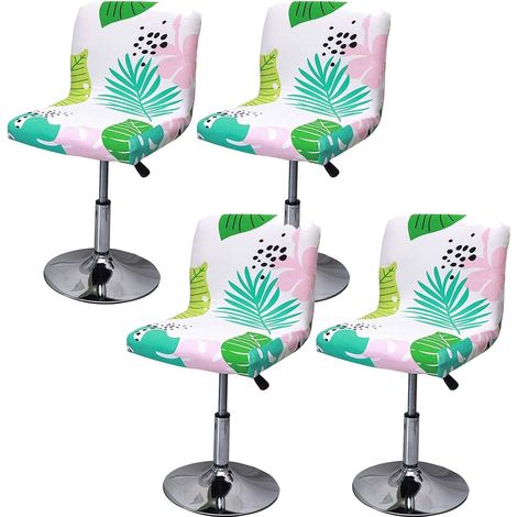 AIDUCHO Housse De Tabouret De Bar Avec Dossier Extensible Pour Chaise De Salle À Manger Pivotante (Color : 18, Size : 4 Pièces)