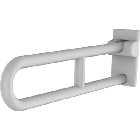 Barre relevable sans béquille d=34 650 mm aluminium ABS antibactérien blanc