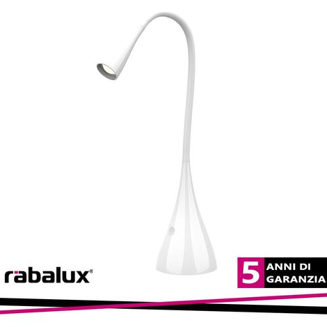 Lampada da scrivania LED touch dimmer bianca 4W Jeff2 Rabalux (1/3)