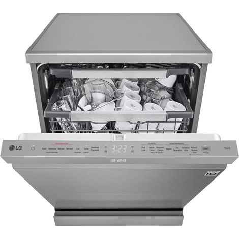 LG DF587HVS Lavastoviglie Libera installazione 14 coperti A