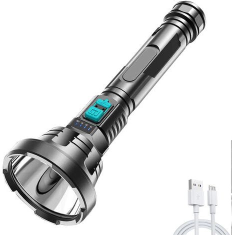 SonnigP700 500000LM LED-TaschenlampeWasserdichtReichweite 1000 m10 WHoch, Mittel, Niedrig, BlitzmodiCamping, Wandern, schwierige Bedingungen (1/5)