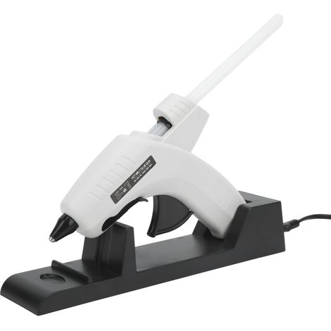 Pistolet à colle thermofusible avec support, anti-goutte, rechargeable, design ergonomique, adapté aux travaux manuels et aux réparations domestiques, 220-240V. (1/5)