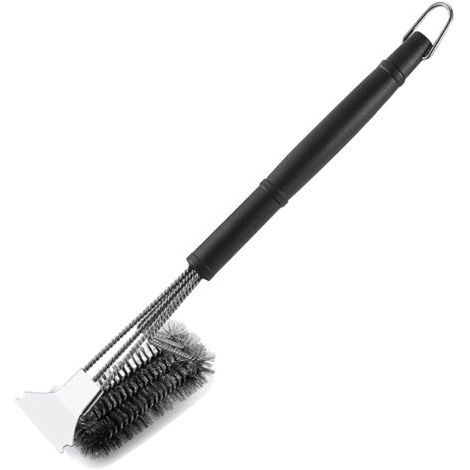 Sollbry Brosse pour gril, brosse pour gril extérieur, manche extra résistant, triple récureur pour barbecue pour toutes les grilles de gril (1/3)