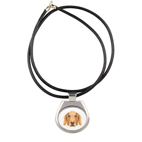 Golden Retriever - collana con foto e iscrizione geometrica di Art-Dog (1/3)