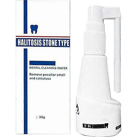 Spray dentaire détartreur et nettoyant buccal pour les dents (1/4)