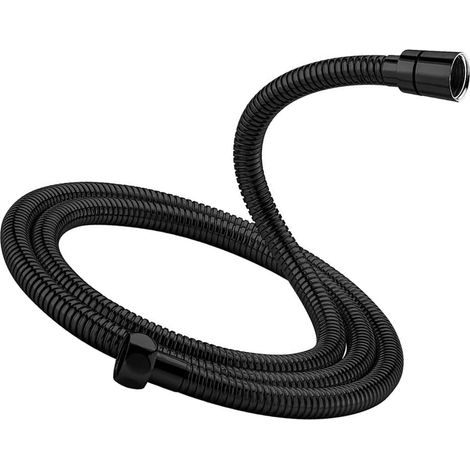 Flexible de Douche Noir 2 M, Tuyau Douche Anti-Torsion En Acier Inoxydable Raccord Standard 1/2" Pour Douchette à Main Et Robinetterie de Baignoire (1/5)