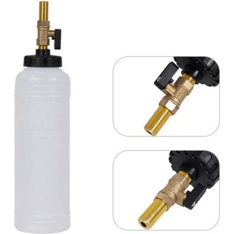 Kit De Purge De Liquide De Frein - Compatible Compresseur D'Air - Pour Voiture Camion Engin - 1 L Et 750 Ml - 2 M Tuyau - 1 Ensemble (1/4)