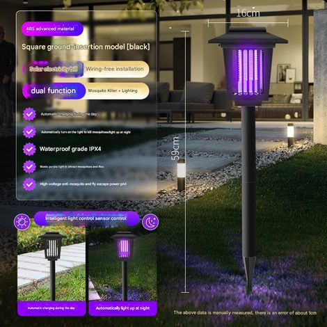 Lampes solaires d'extérieur, lampes de jardin, lampes anti-insectes (1/5)