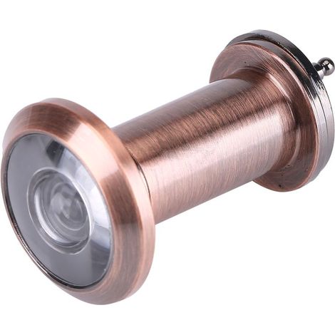 Viseur de porte grand angle en verre optique pour sécurité domestique (bronze rouge) (1/5)