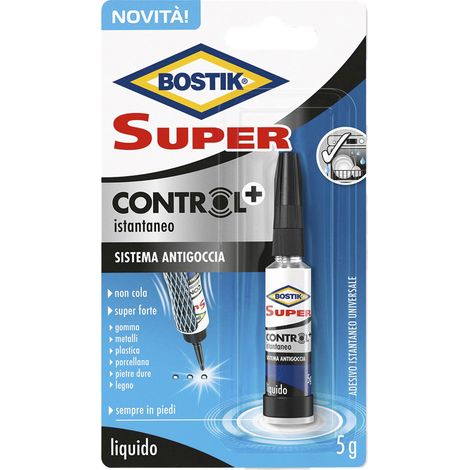 Bostik Super Control Colla Istantanea Universale con Sistema Antigoccia - Blister 5g