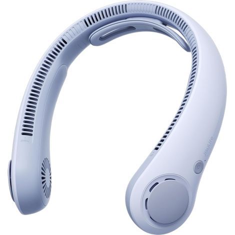 Upgraded Wearable Neck Fan, Hands-Free Personal Neckband, 5 Speed Adjustment, 5000mAh, Portable, Quiet, Rechargeable, Gifts for Women and Men- Sunny Blue (1/5)