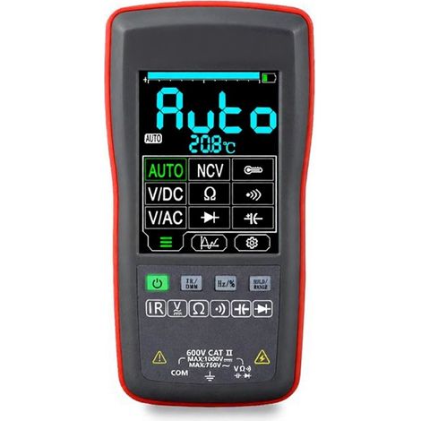 Multimetro termocamera 2 in 1 ET13S, risoluzione a infrarossi 192192, 10000 conteggi, touchscreen da 2,8 pollici, misurazione della temperatura da -20℃ a 550℃