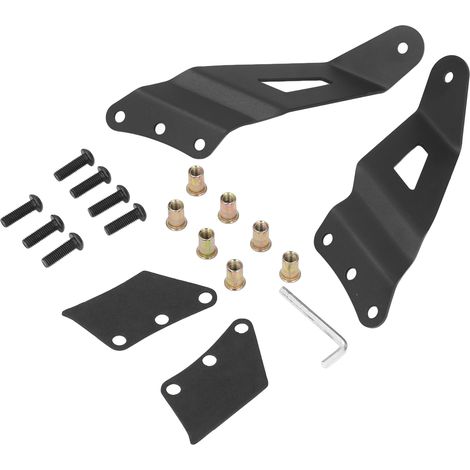 Montagesatz für gebogene LED-Lichtleiste zur Befestigung an der oberen Windschutzscheibe, kompatibel mit Chevrolet Silverado 1500, 2500HD und 3500 (2001-2006) (1/5)