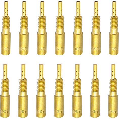 Kit de 14 boquillas de ralentí piloto de carburador para Mikuni RS HSR HS TM VM28/486 (10-42.5) (1/5)