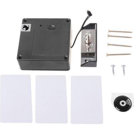 Serrure électronique RFID dissimulée dans l'armoire, capteur de verrouillage de porte de tiroir sans clé caché, carte 3G (1/5)