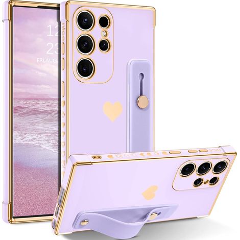 CUSTODIA PER SAMSUNG GALAXY S22 ULTRA 5G CUSTODIA FLESSIBILE VIOLA LILLA (1/5)